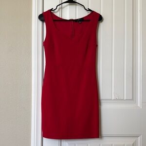 Lulu's Red Bodycon Mini Cocktail Dress Sweetheart Neckline
